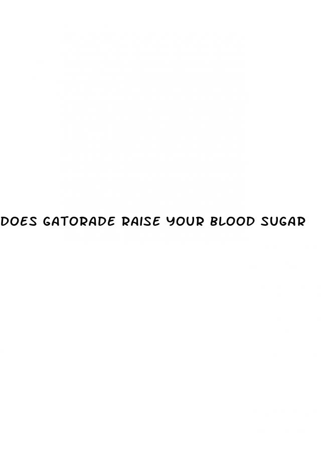 does gatorade raise your blood sugar