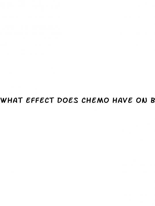 what effect does chemo have on blood sugar levels