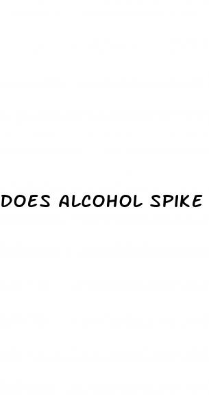 does alcohol spike blood sugar