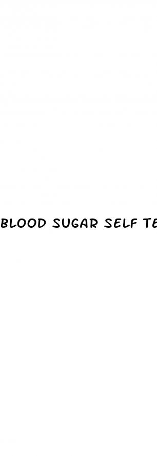 blood sugar self test
