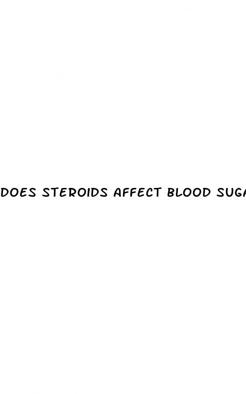 does steroids affect blood sugar