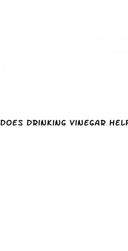 does drinking vinegar help lower blood sugar