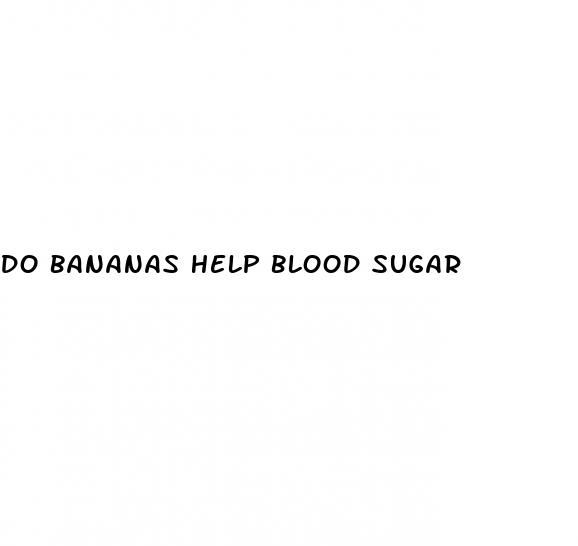 do bananas help blood sugar