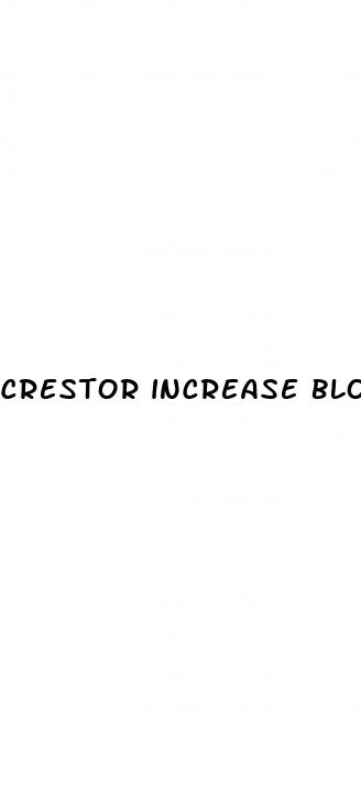 crestor increase blood sugar
