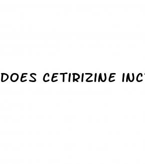 does cetirizine increase blood sugar