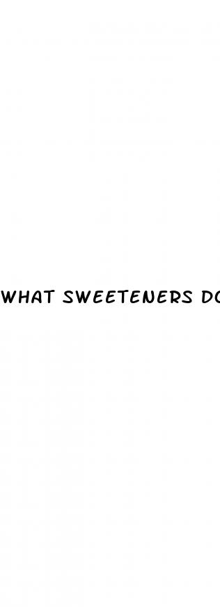 what sweeteners don t spike blood sugar