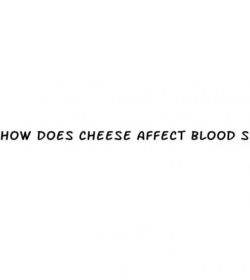 how does cheese affect blood sugar