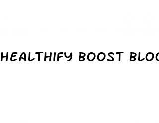 healthify boost blood sugar review
