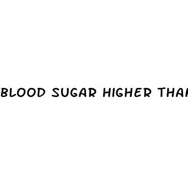 blood sugar higher than 600