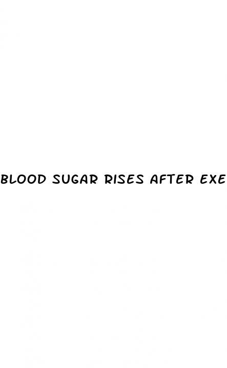 blood sugar rises after exercise type 2