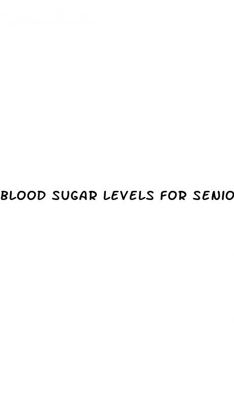 blood sugar levels for seniors