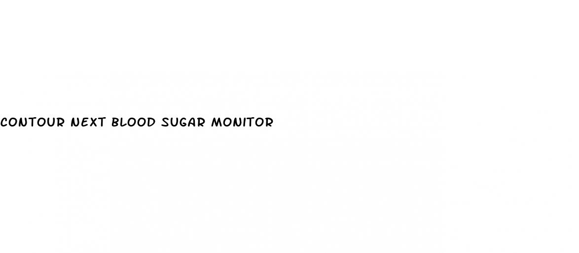 contour next blood sugar monitor