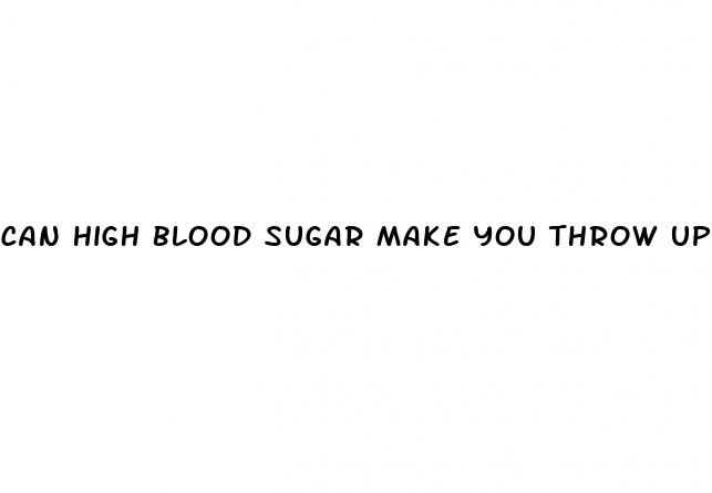 can high blood sugar make you throw up