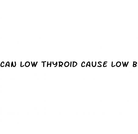 can low thyroid cause low blood sugar