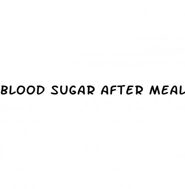 blood sugar after meal mmol