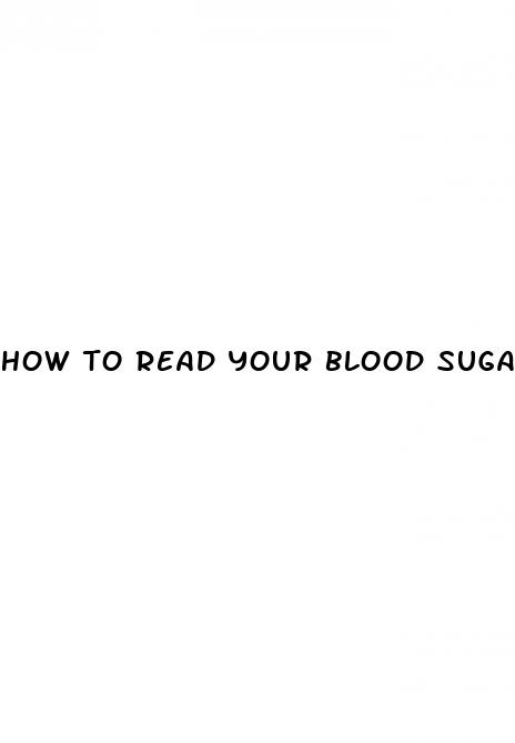 how to read your blood sugar level