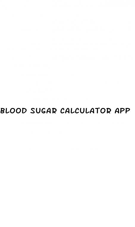 blood sugar calculator app