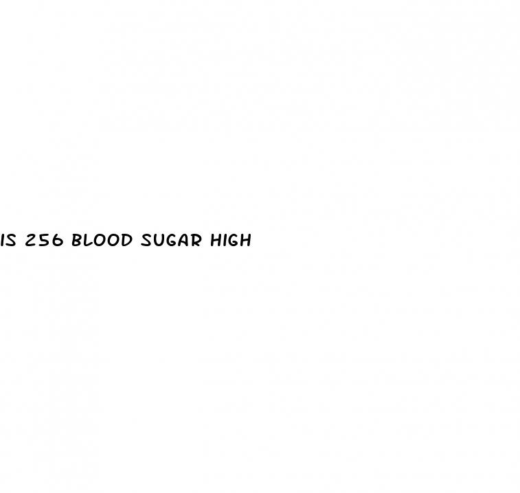 is 256 blood sugar high