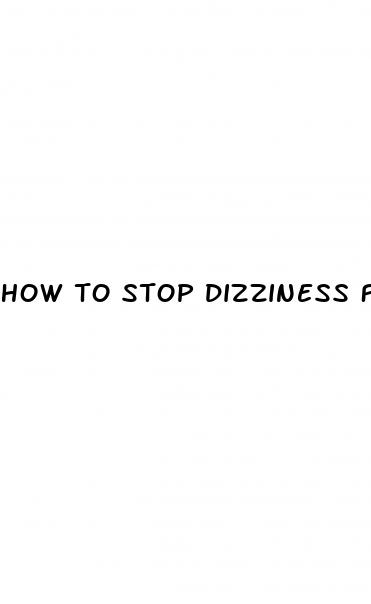 how to stop dizziness from low blood sugar
