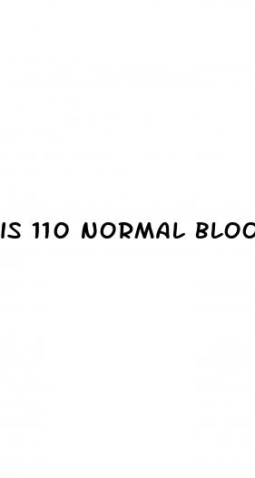 is 110 normal blood sugar