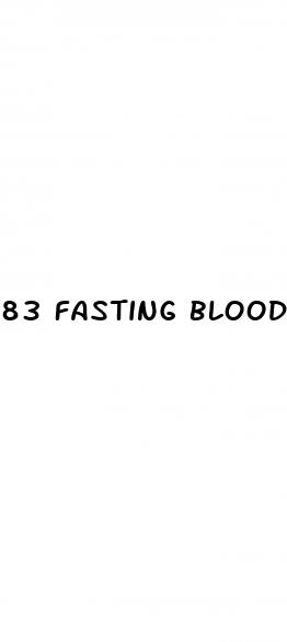 83 fasting blood sugar