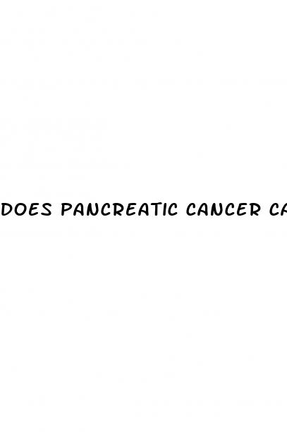 does pancreatic cancer cause high blood sugar