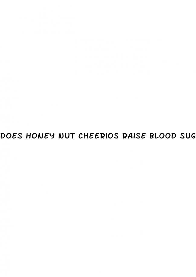 does honey nut cheerios raise blood sugar