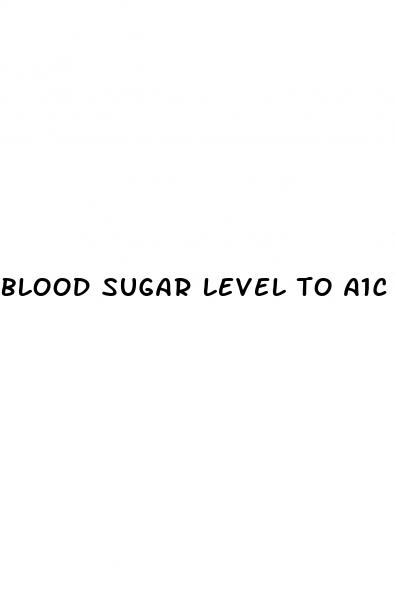 blood sugar level to a1c calculator