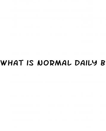 what is normal daily blood sugar