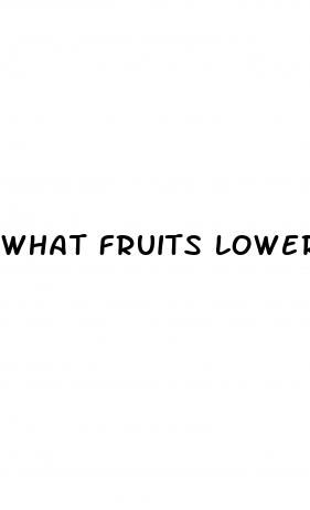 what fruits lower blood sugar
