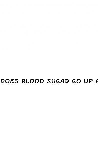 does blood sugar go up after exercise
