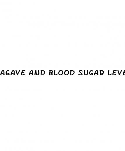 agave and blood sugar levels