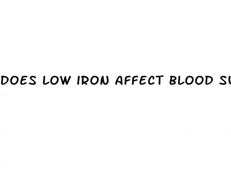 does low iron affect blood sugar
