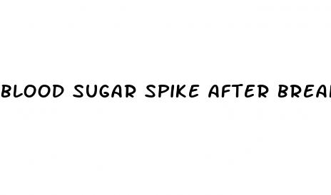 blood sugar spike after breakfast