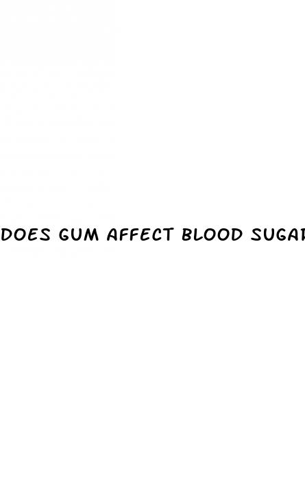 does gum affect blood sugar