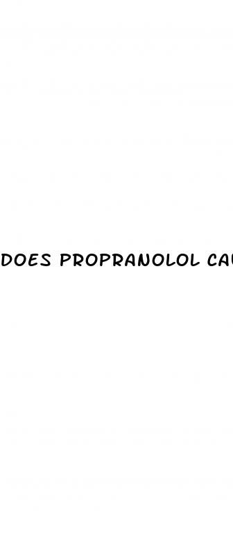 does propranolol cause diabetes