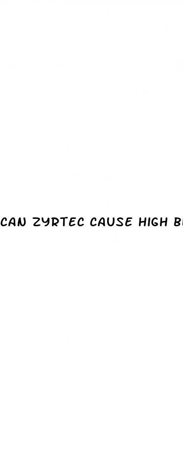 can zyrtec cause high blood sugar