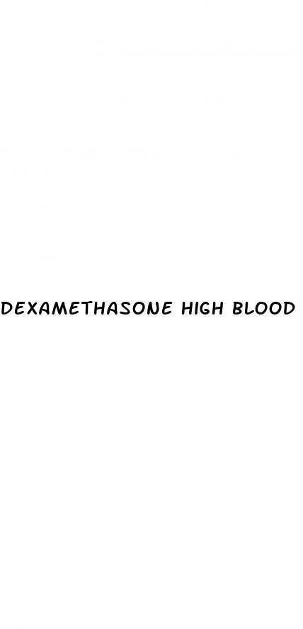 dexamethasone high blood sugar