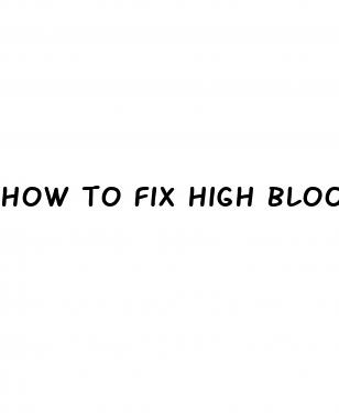how to fix high blood sugar levels