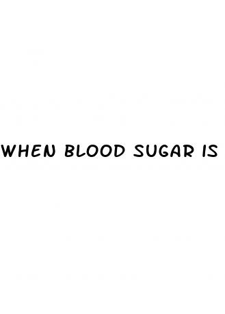 when blood sugar is high which hormone is secreted