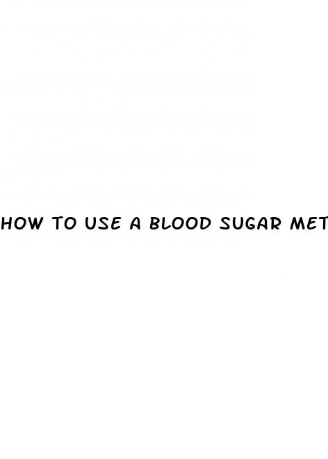 how to use a blood sugar meter