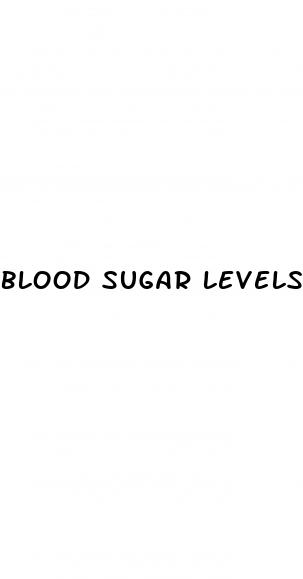 blood sugar levels while fasting