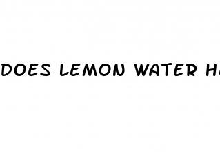 does lemon water help to lower blood sugar