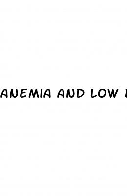 anemia and low blood sugar symptoms