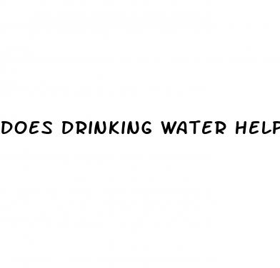 does drinking water help blood sugar