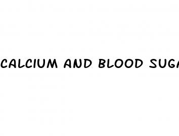 calcium and blood sugar