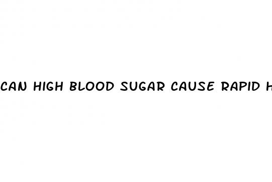 can high blood sugar cause rapid heart beat