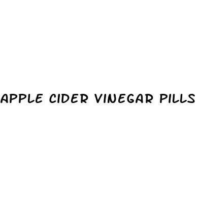 apple cider vinegar pills blood sugar