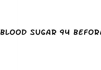 blood sugar 94 before bed