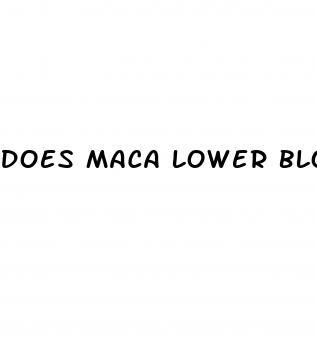 does maca lower blood sugar